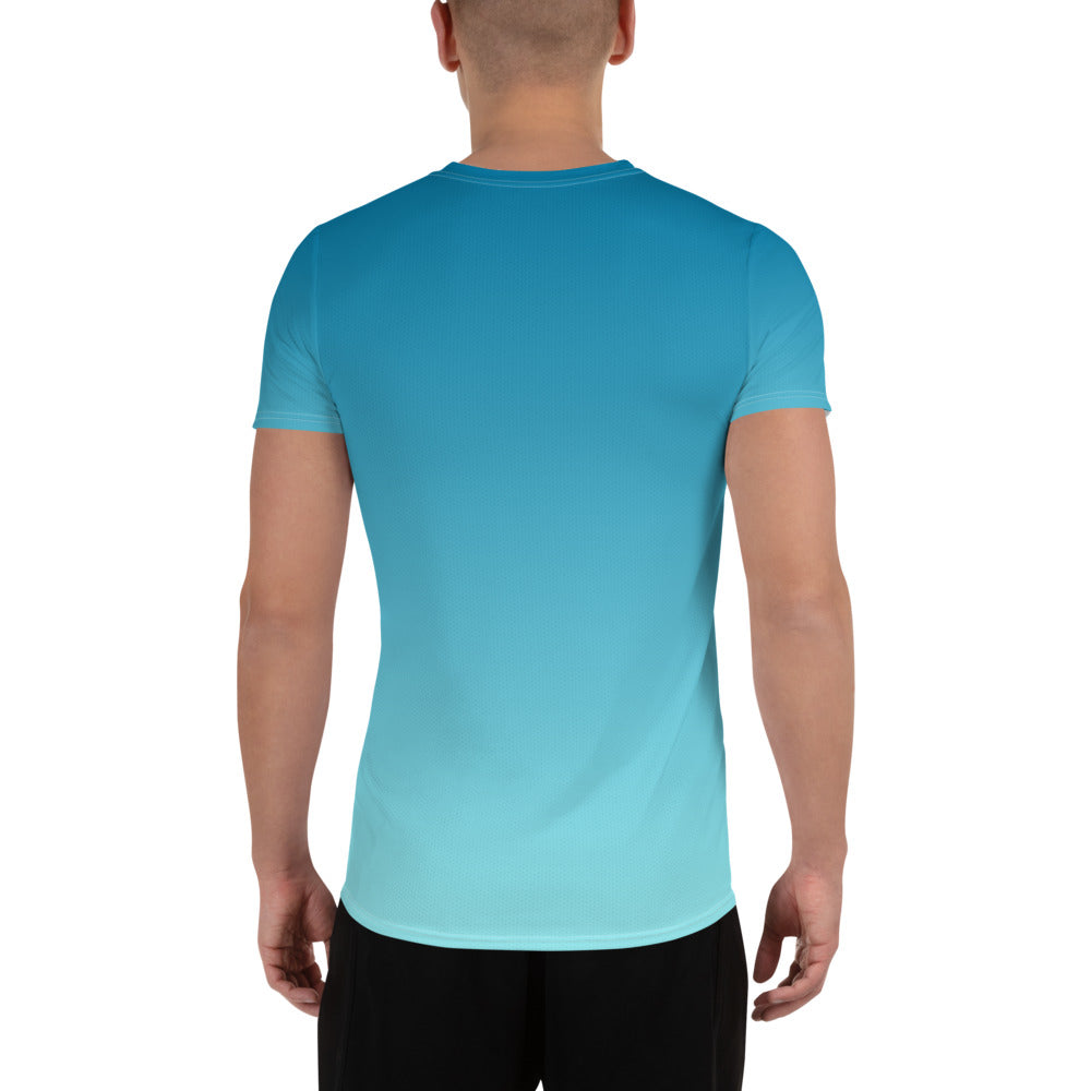 Men's Athletic T-shirt.PYAMA Blue