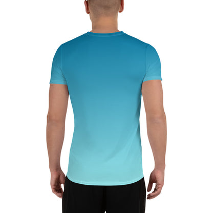 Men's Athletic T-shirt.PYAMA Blue