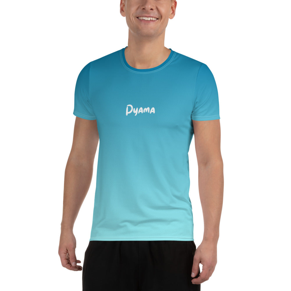 Men's Athletic T-shirt.PYAMA Blue