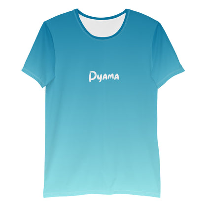 Men's Athletic T-shirt.PYAMA Blue