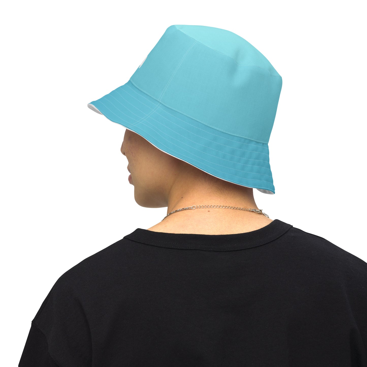 Reversible bucket hat. Pyama Color Blue