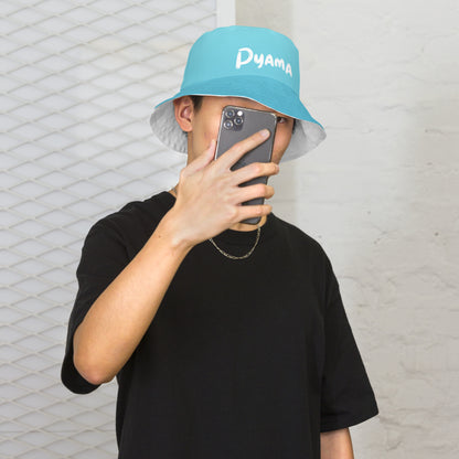 Reversible bucket hat. Pyama Color Blue