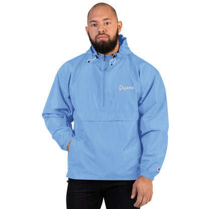 Embroidered ''PYAMA 3 BLUE'' Champion Packable Jacket