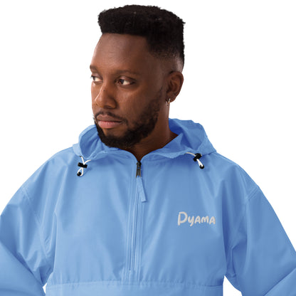 Embroidered ''PYAMA 3 BLUE'' Champion Packable Jacket