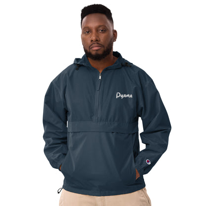 Embroidered ''PYAMA 3 BLUE'' Champion Packable Jacket