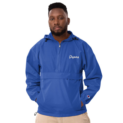 Embroidered ''PYAMA 3 BLUE'' Champion Packable Jacket