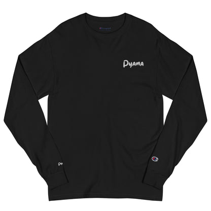 Men's Champion Long Sleeve Shirt. PYAMA Black