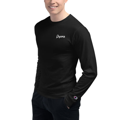 Men's Champion Long Sleeve Shirt. PYAMA Black