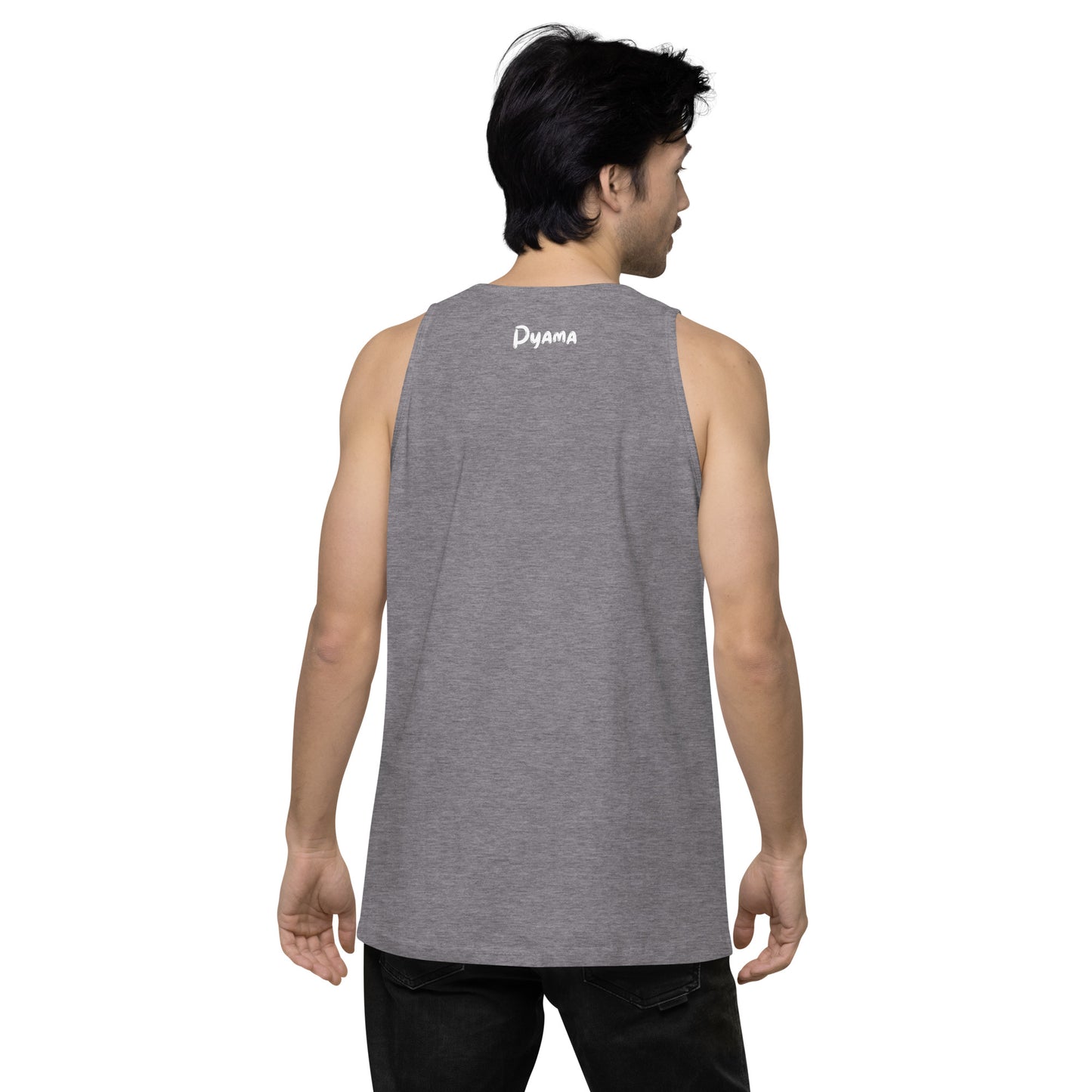 Men’s premium tank top. PYAMA Grey