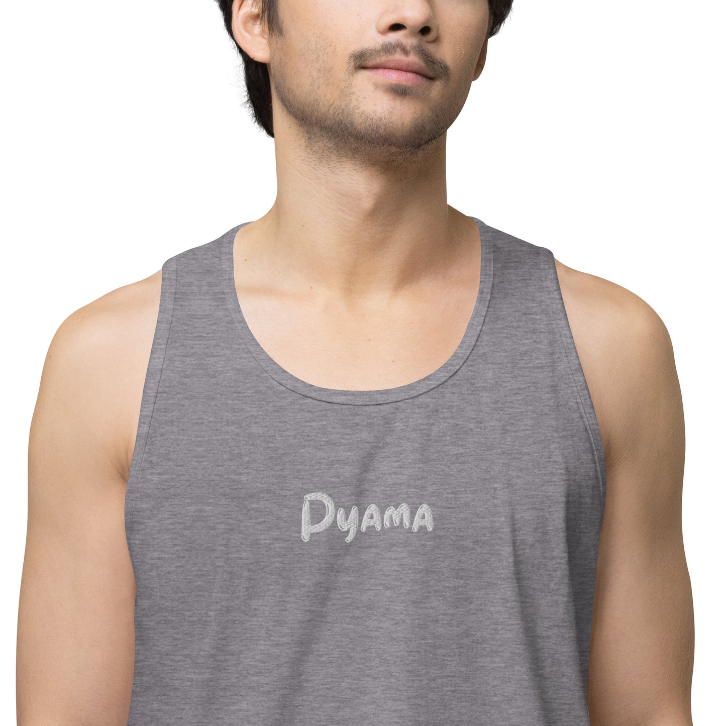 Men’s premium tank top. PYAMA Grey