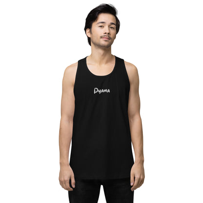 Men’s premium tank top. PYAMA Black