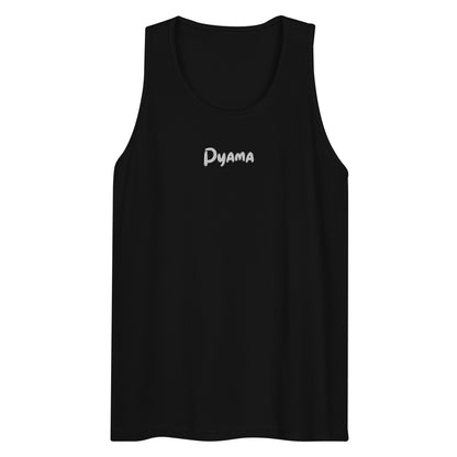 Men’s premium tank top. PYAMA Black