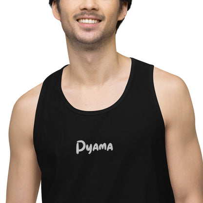 Men’s premium tank top. PYAMA Black