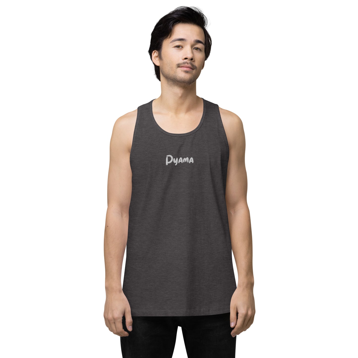 Men’s premium tank top. PYAMA Grey