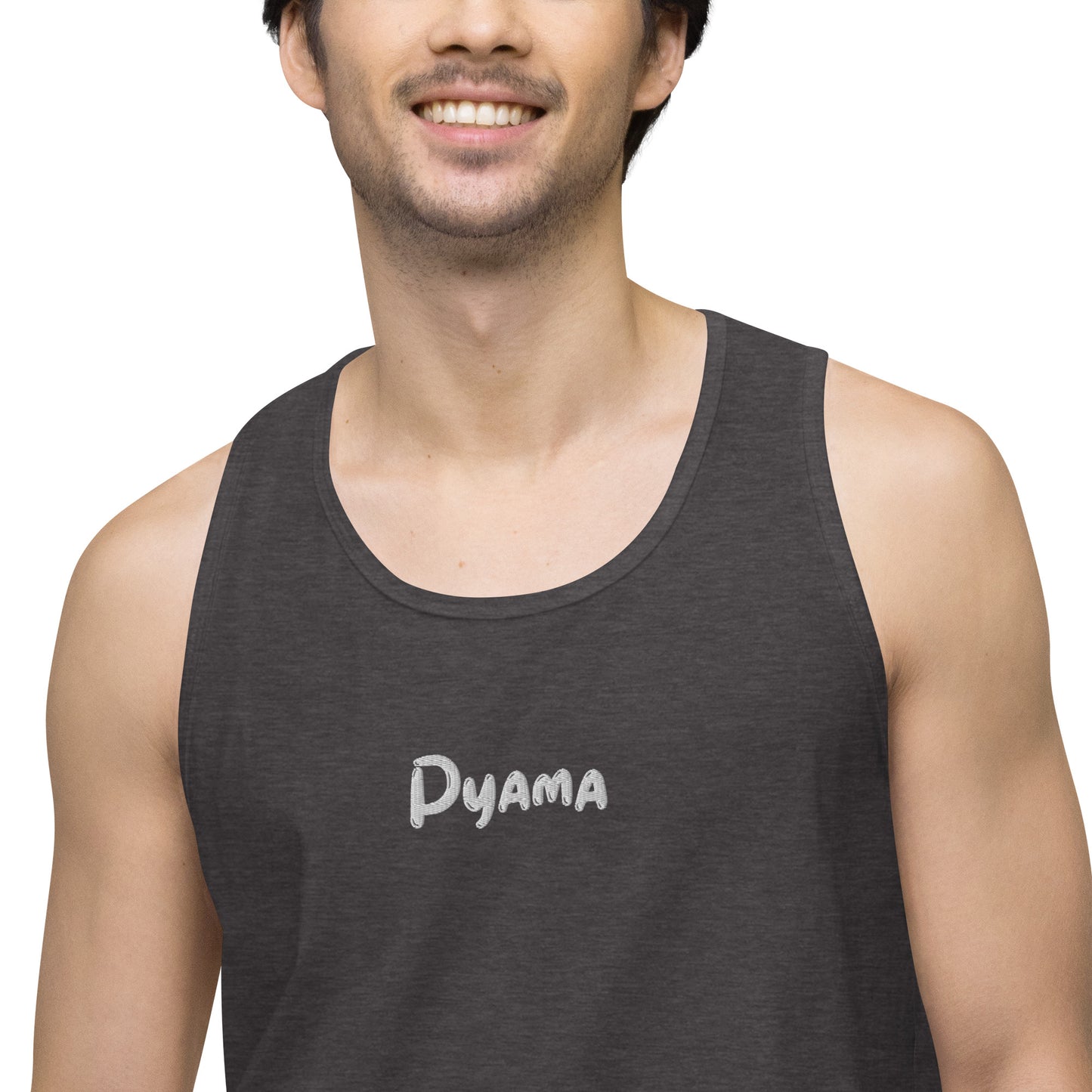 Men’s premium tank top. PYAMA Grey