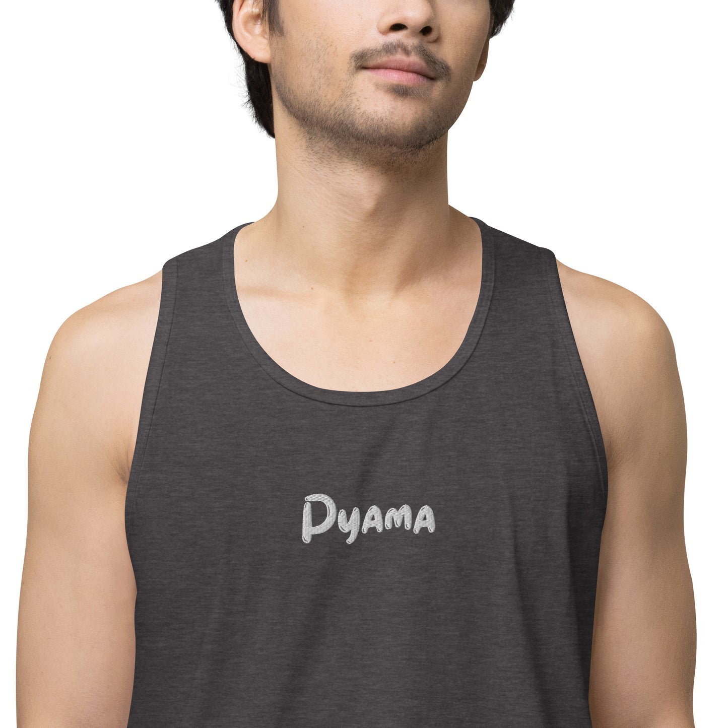 Men’s premium tank top. PYAMA Grey