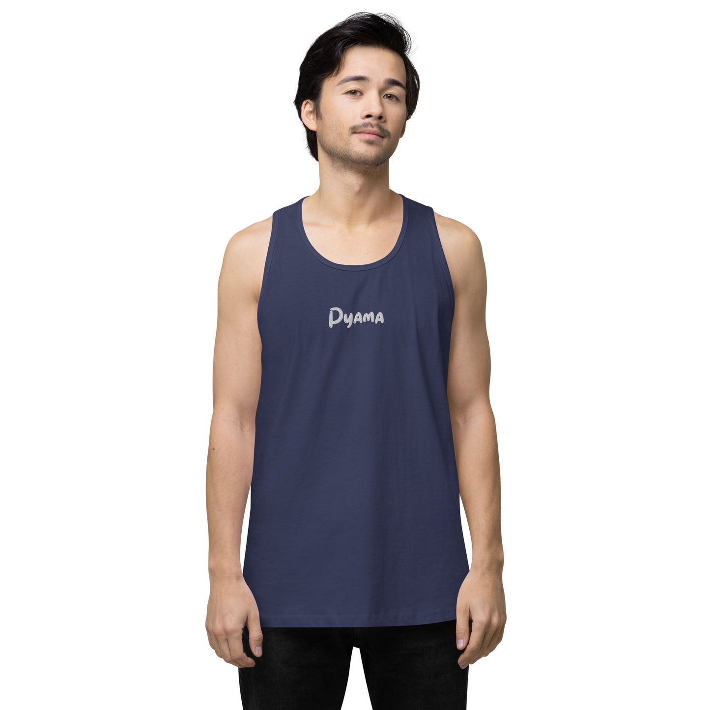 Men’s premium tank top. PYAMA Blue