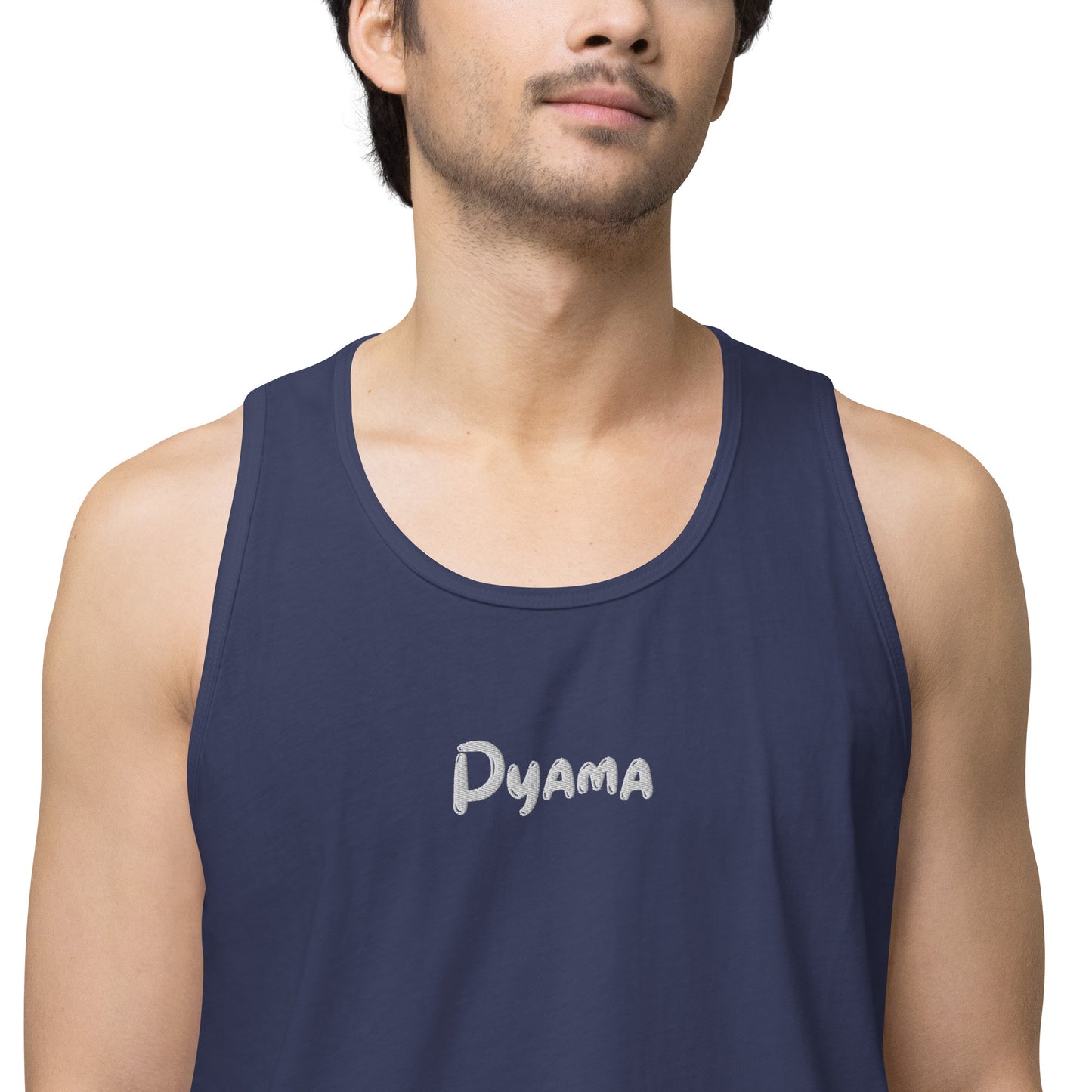 Men’s premium tank top. PYAMA Blue