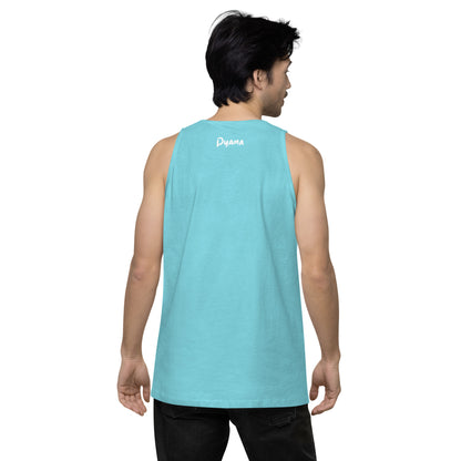 Men’s premium tank top. PYAMA Blue