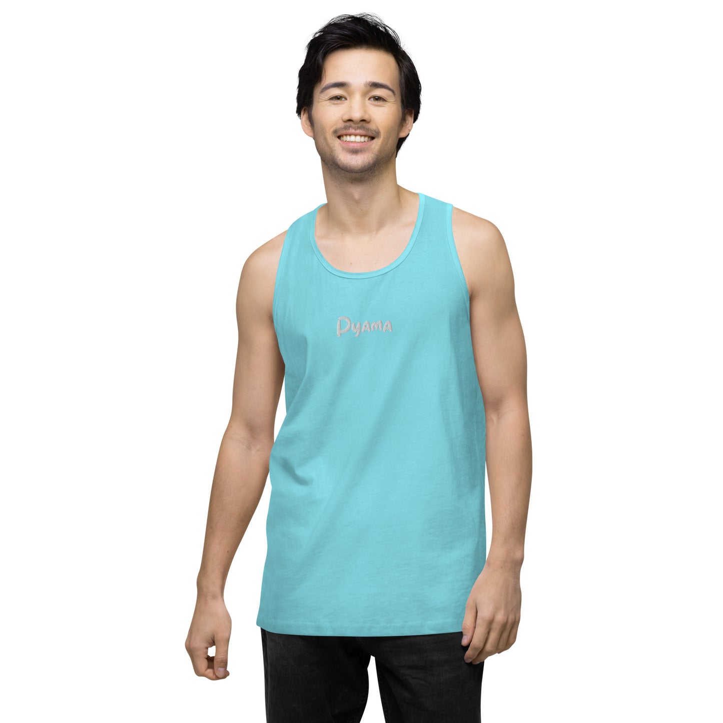 Men’s premium tank top. PYAMA Blue