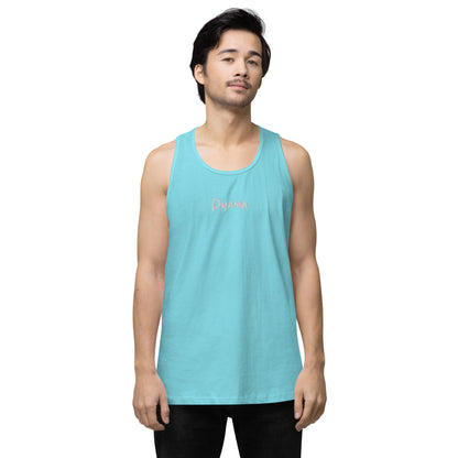 Men’s premium tank top. PYAMA Blue