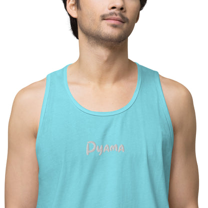 Men’s premium tank top. PYAMA Blue