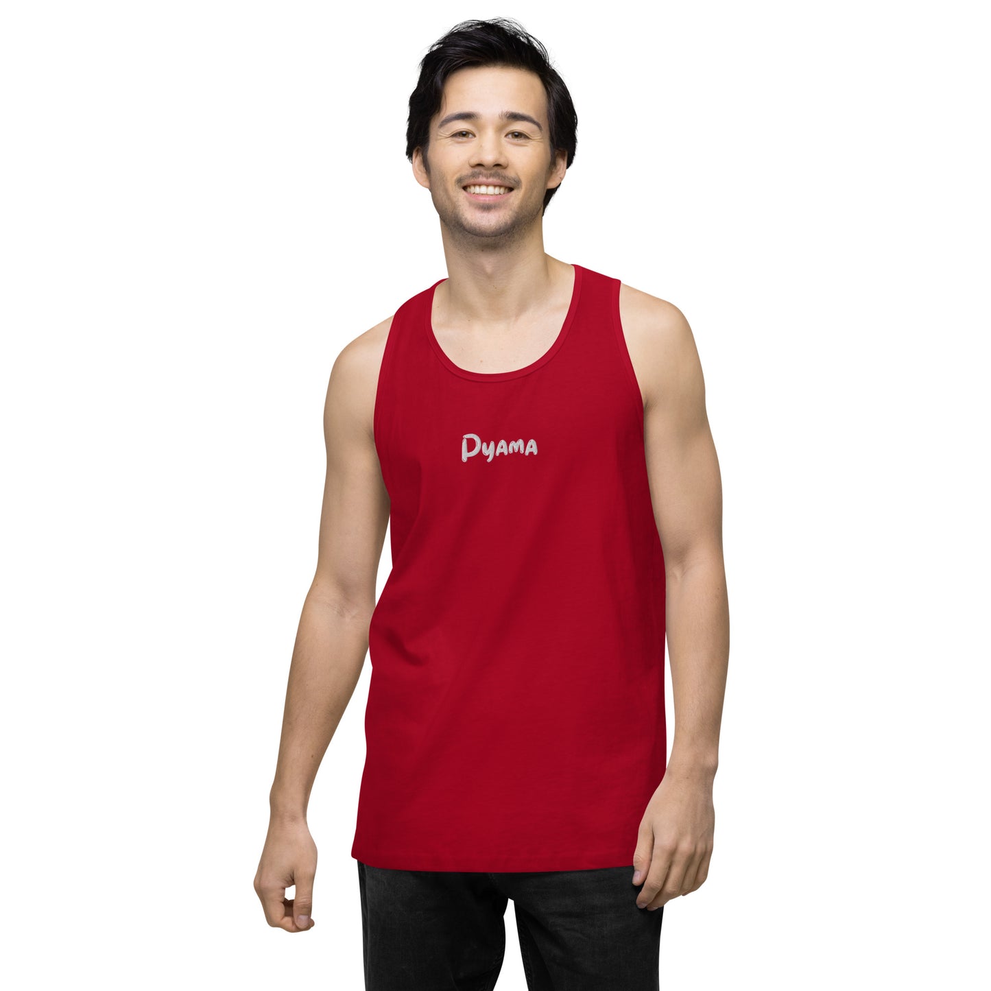 Men’s premium tank top. PYAMA Red