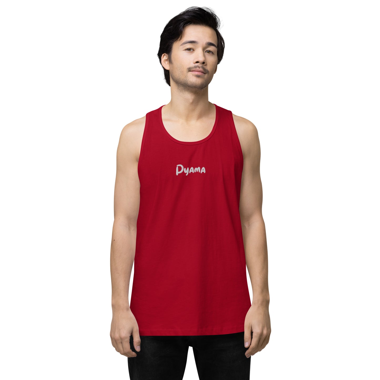 Men’s premium tank top. PYAMA Red