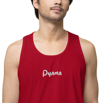 Men’s premium tank top. PYAMA Red