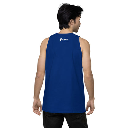 Men’s premium tank top. PYAMA Blue