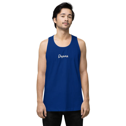 Men’s premium tank top. PYAMA Blue