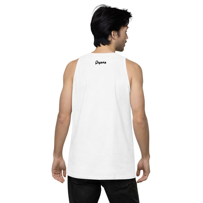 Men’s premium tank top. PYAMA White