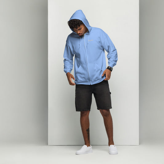 Unisex heavy blend zip hoodie. PYAMA Bleu