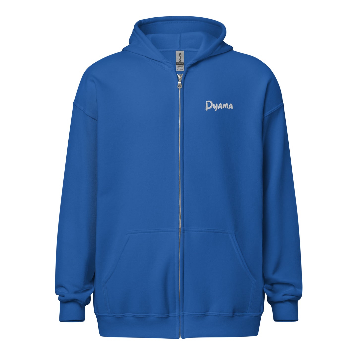 Unisex heavy blend zip hoodie. PYAMA Bleu