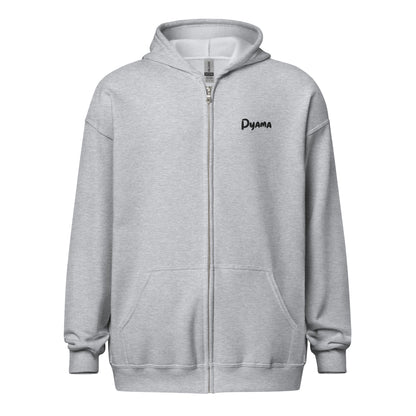 Unisex heavy blend zip hoodie. PYAMA Grey