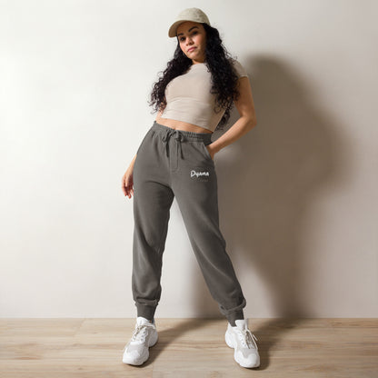 Unisex pigment-dyed sweatpants .PYAMA Black