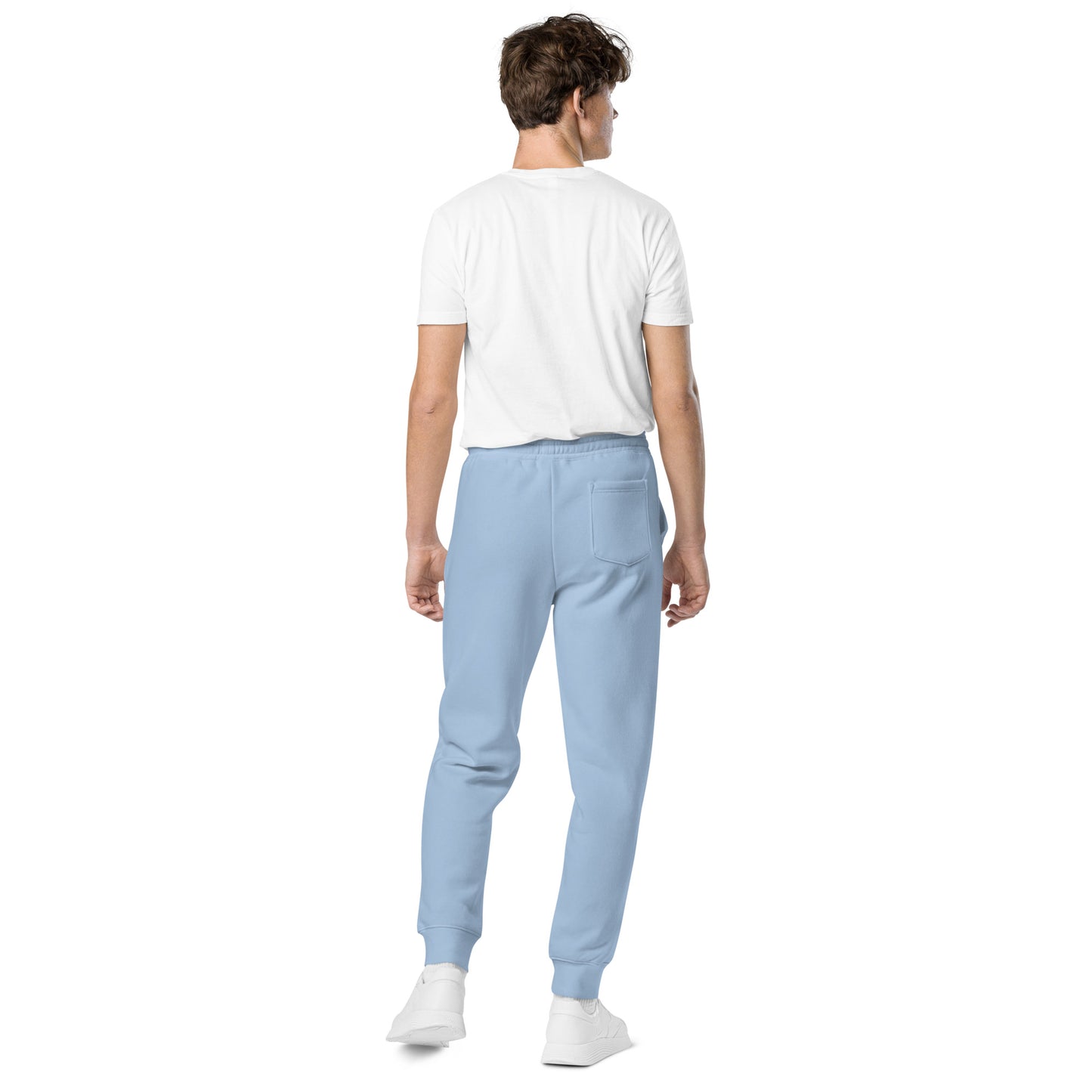 Unisex pigment-dyed sweatpants. PYAMA Bleu