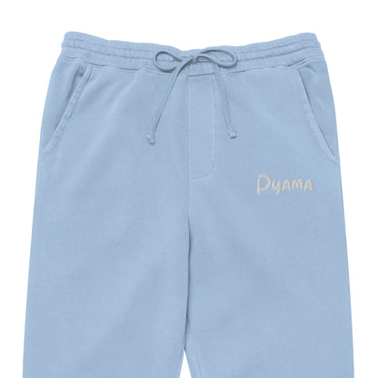 Unisex pigment-dyed sweatpants. PYAMA Bleu