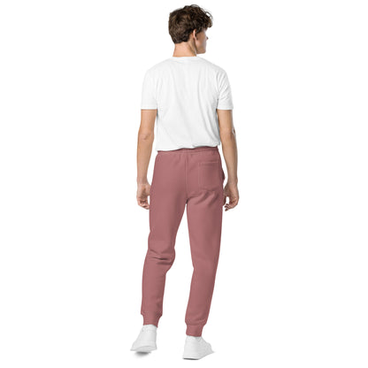 Unisex pigment-dyed sweatpants. PYAMA Dirt Red