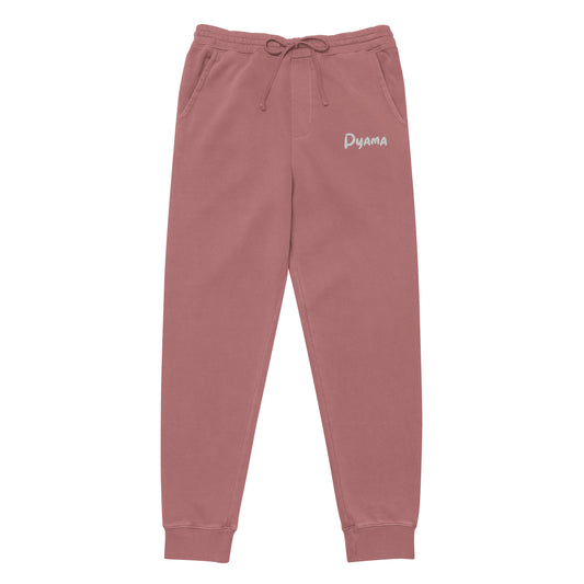 Unisex pigment-dyed sweatpants. PYAMA Dirt Red