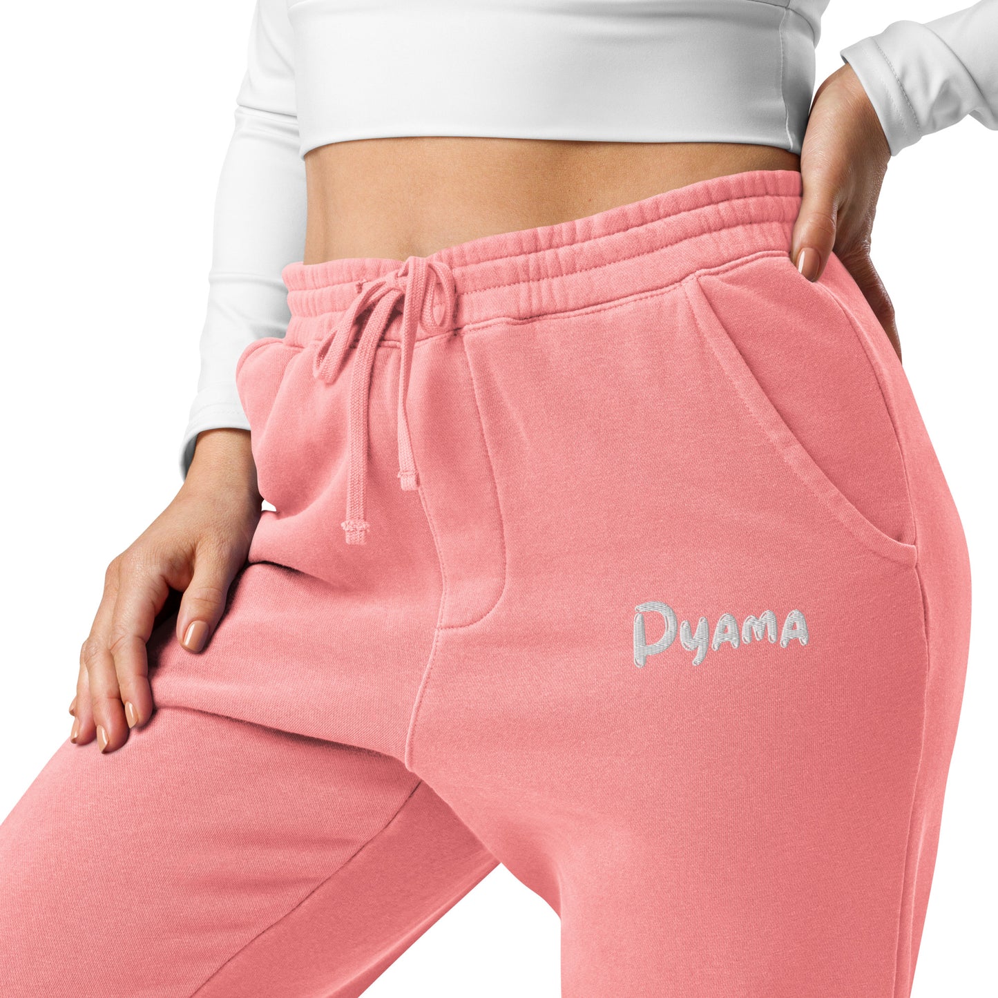 Unisex pigment-dyed sweatpants. Colors