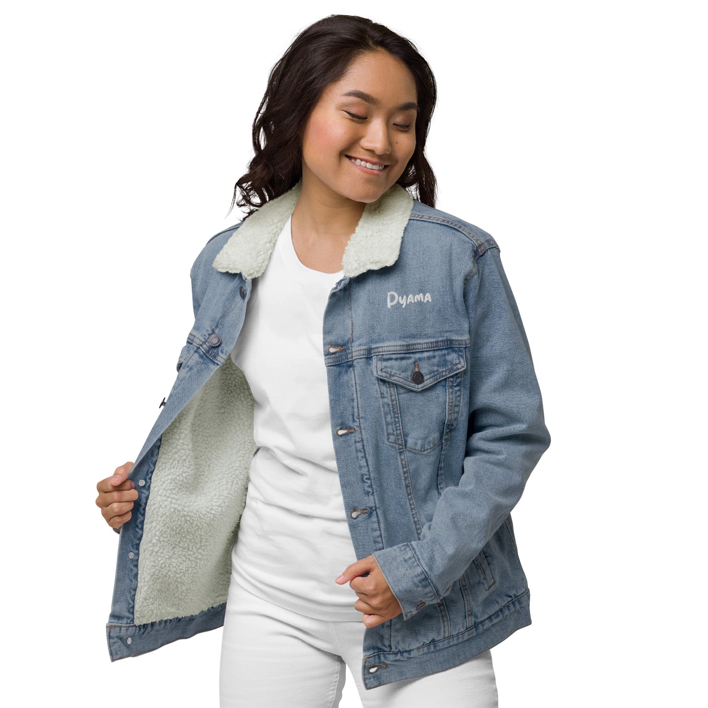 Chaqueta sherpa denim unisex estilo PYAMA LEVIS